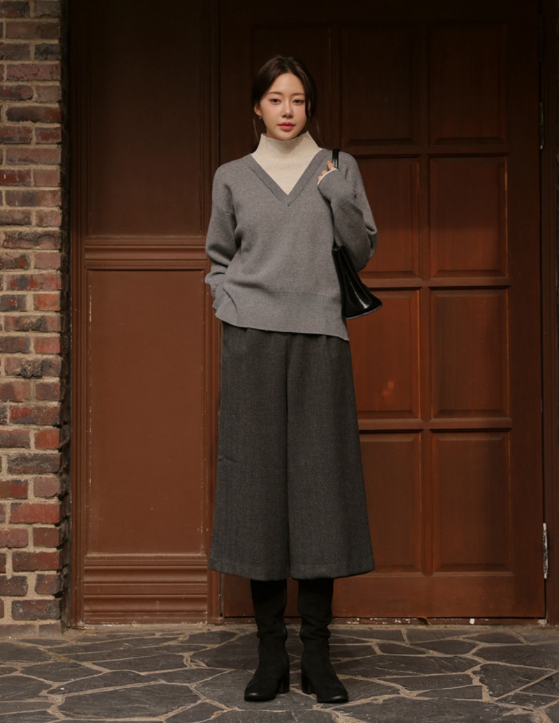 I BLLE韓國代購㊣女裝新品時尚人氣真品職業25秋冬推薦針織衫I BLLE針織衫