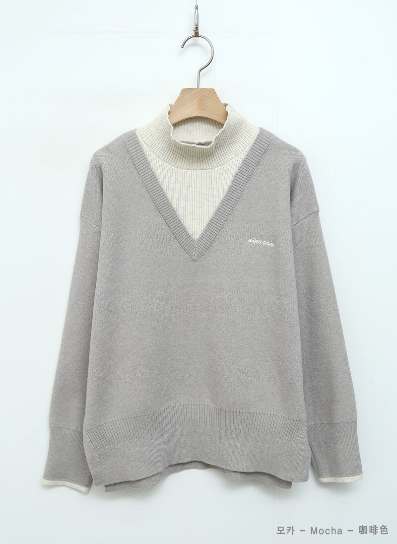 I BLLE韓國代購㊣女裝新品時尚人氣真品職業25秋冬推薦針織衫I BLLE針織衫圖色1