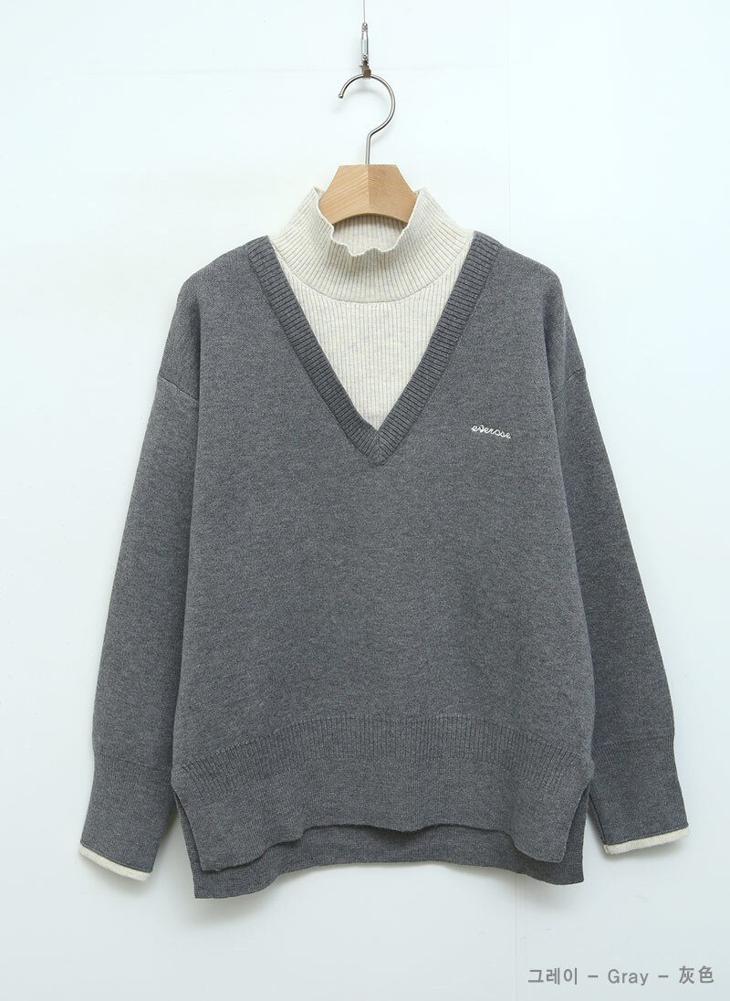 I BLLE韓國代購㊣女裝新品時尚人氣真品職業25秋冬推薦針織衫I BLLE針織衫圖色2