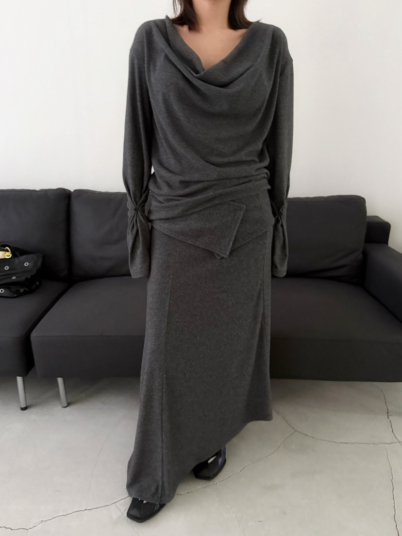 AWESOMESAUCE韓國直郵㊣女士新品推薦休閑熱賣真品25秋冬長裙AWESOME SAUCE長裙