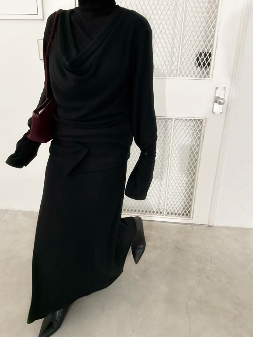 AWESOMESAUCE韓國直郵㊣女士新品推薦休閑熱賣真品25秋冬長裙AWESOME SAUCE長裙