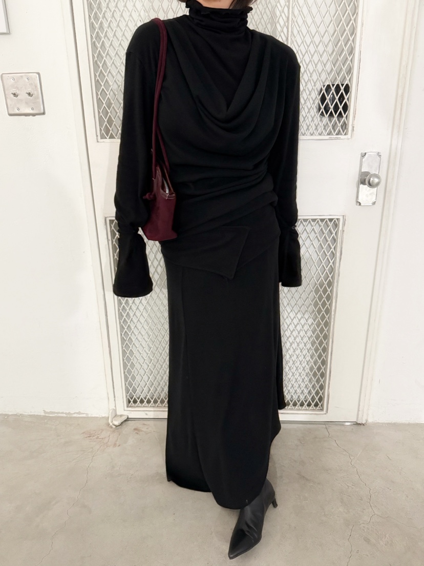 AWESOMESAUCE韓國直郵㊣女士新品推薦休閑熱賣真品25秋冬長裙AWESOME SAUCE長裙