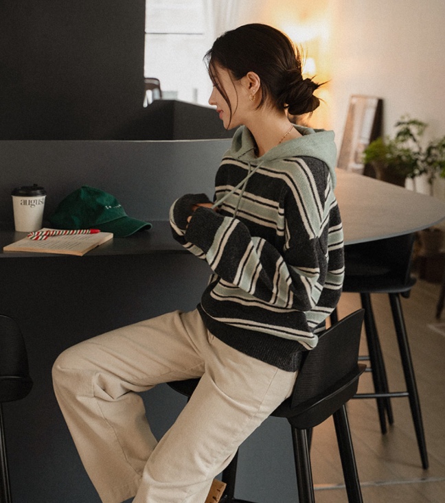 I BLLE韓國直郵㊣女士新款休閑時尚真品推薦25秋冬職業針織衫I BLLE針織衫