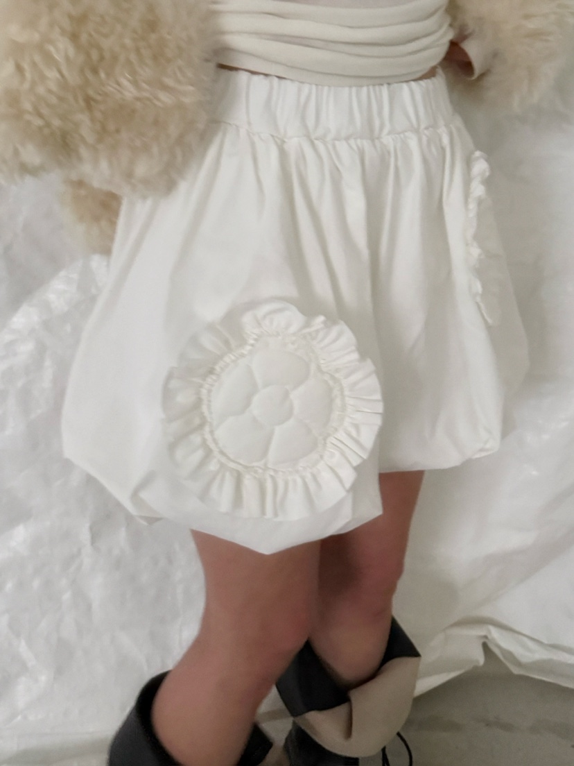 AWESOMESAUCE東大門㊣直郵女裝新品熱賣推薦時尚25秋冬短裙花朵AWESOME SAUCE短裙