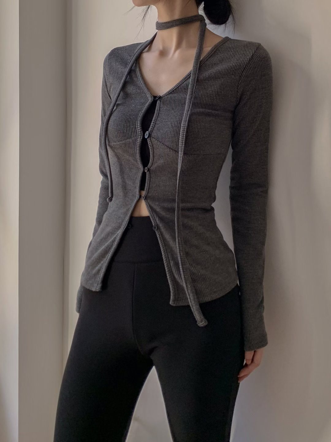 OUTT東大門㊣直郵女裝新款職業人氣熱賣休閑時尚真品針織衫OUTT針織衫圖色3