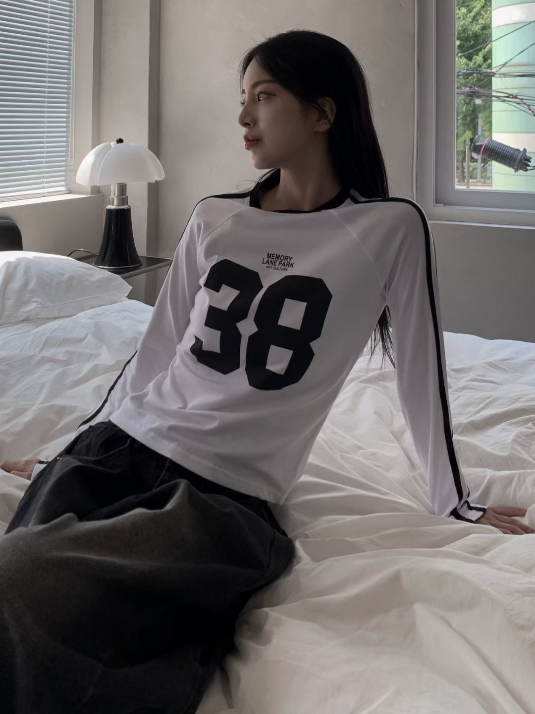 OUTT韓國直郵㊣女士新款真品人氣職業休閑時尚熱賣25秋冬長袖T恤OUTT長袖T恤圖色4