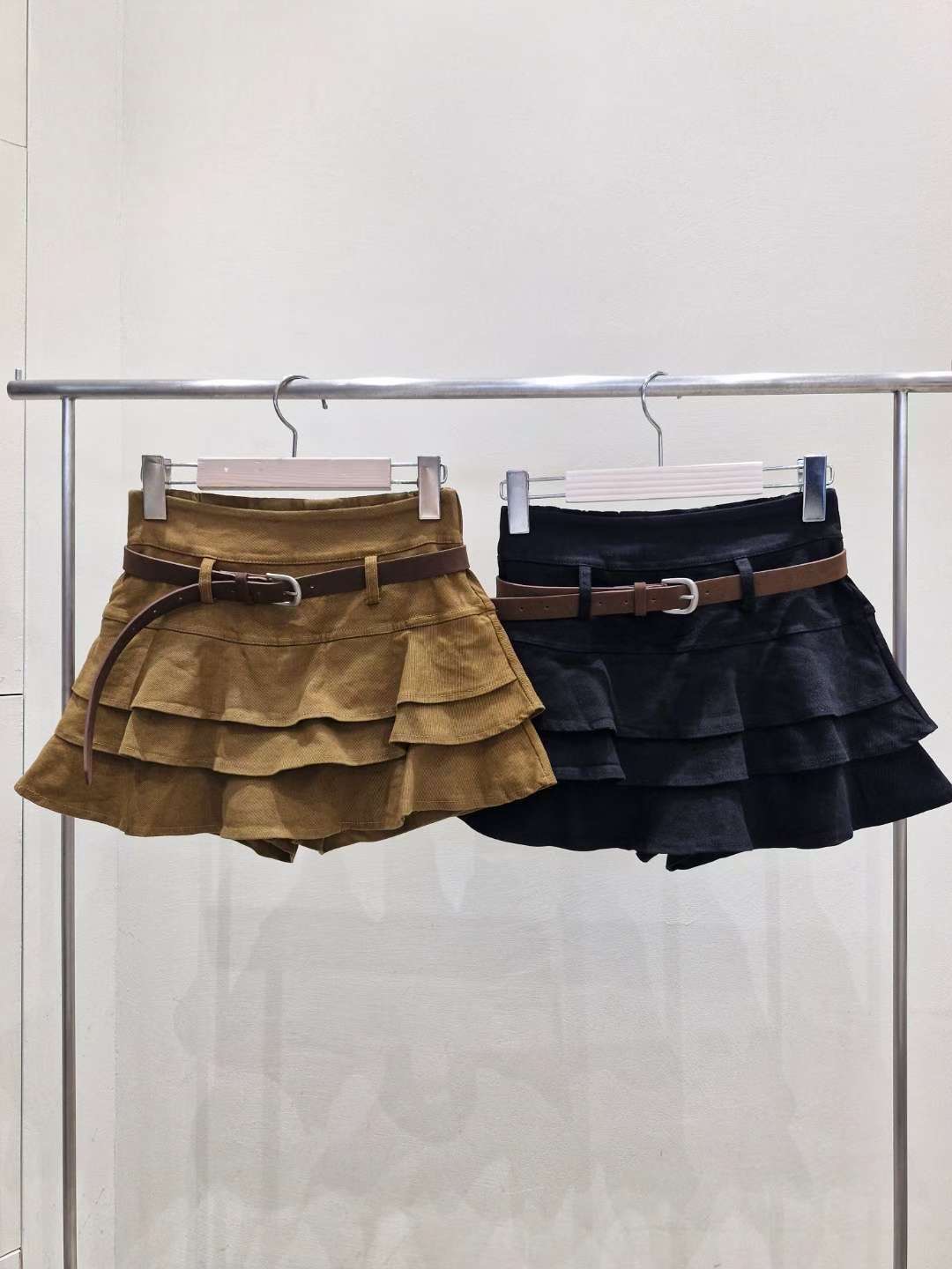 IF U-이퓨-T東大門㊣直郵女裝新款休閑時尚短裙不含腰帶IF U短裙