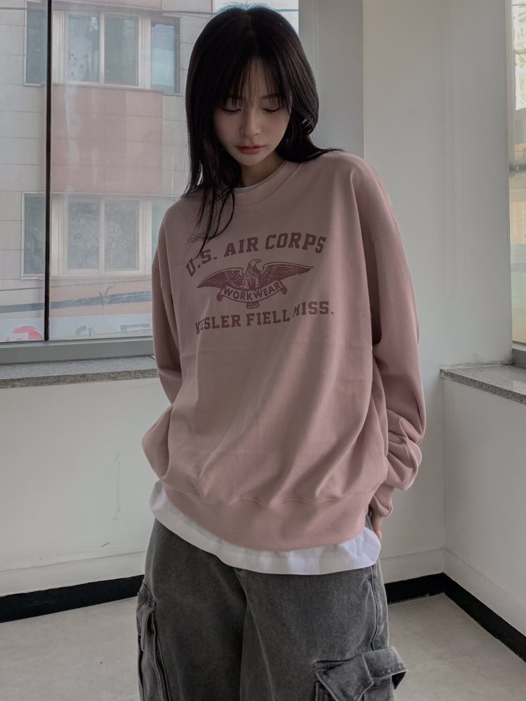 OUTT東大門㊣直郵女裝新款時尚真品推薦休閑人氣熱賣25秋冬衛衣OUTT衛衣圖色1