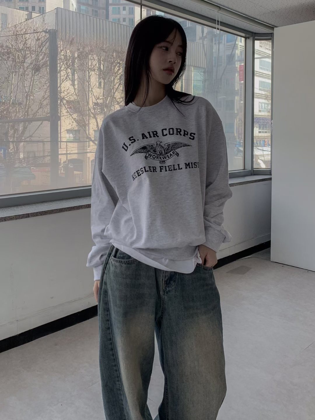 OUTT東大門㊣直郵女裝新款時尚真品推薦休閑人氣熱賣25秋冬衛衣OUTT衛衣圖色5