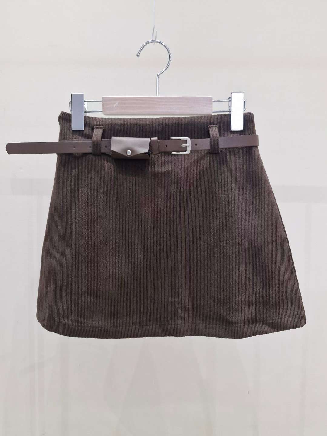 IF U-이퓨-T東大門㊣代購女裝新款人氣25秋冬短裙不含腰帶IF U短裙圖色1