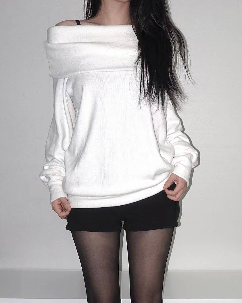 OUTT東大門㊣實拍女裝新款熱賣休閑人氣真品25秋冬推薦長袖T恤OUTT長袖T恤圖色1