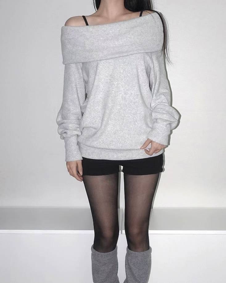 OUTT東大門㊣實拍女裝新款熱賣休閑人氣真品25秋冬推薦長袖T恤OUTT長袖T恤圖色4