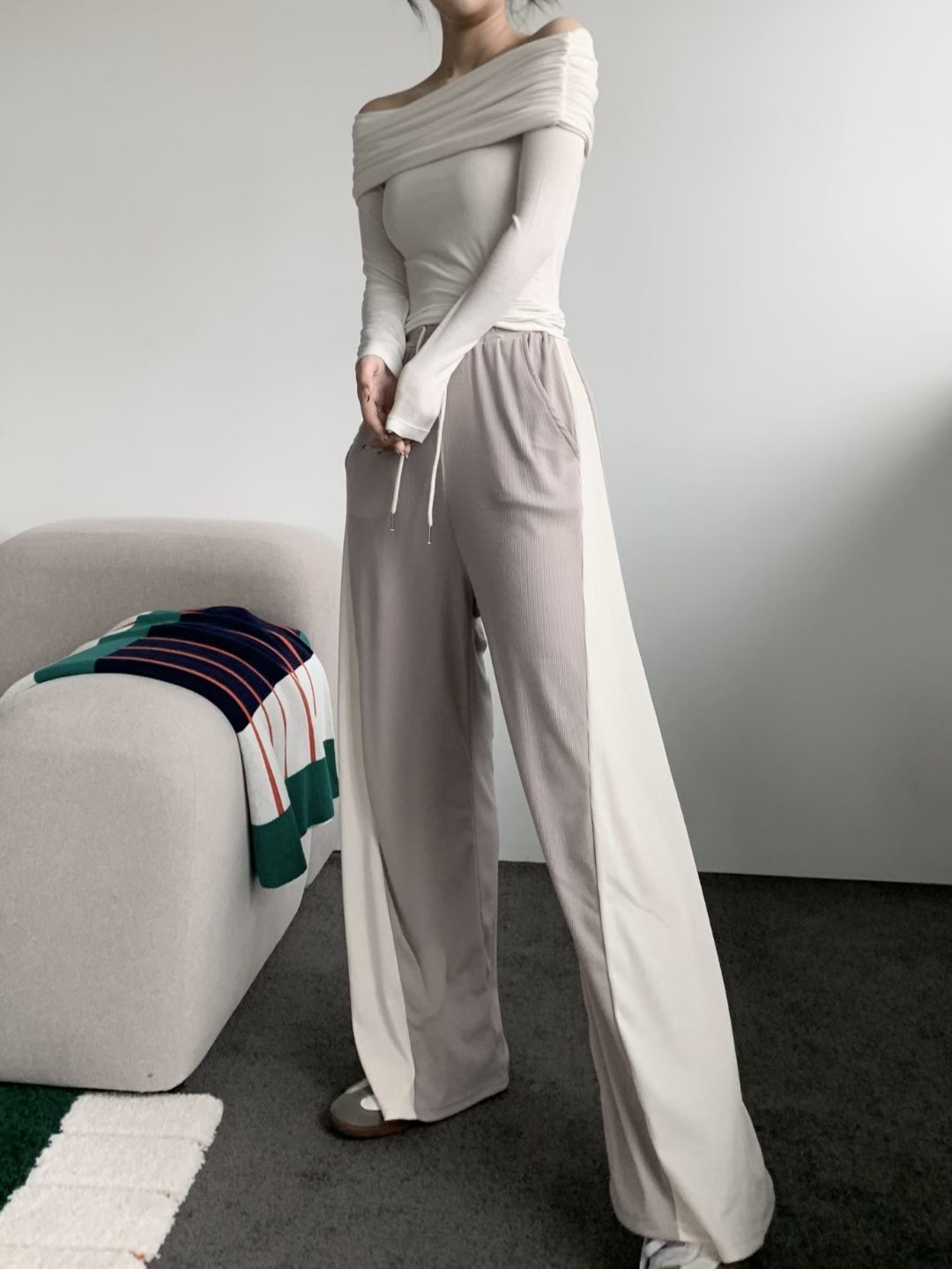 OUTT東大門㊣直郵女裝新款25秋冬推薦熱賣職業休閑時尚休閑褲OUTT休閑褲圖色2