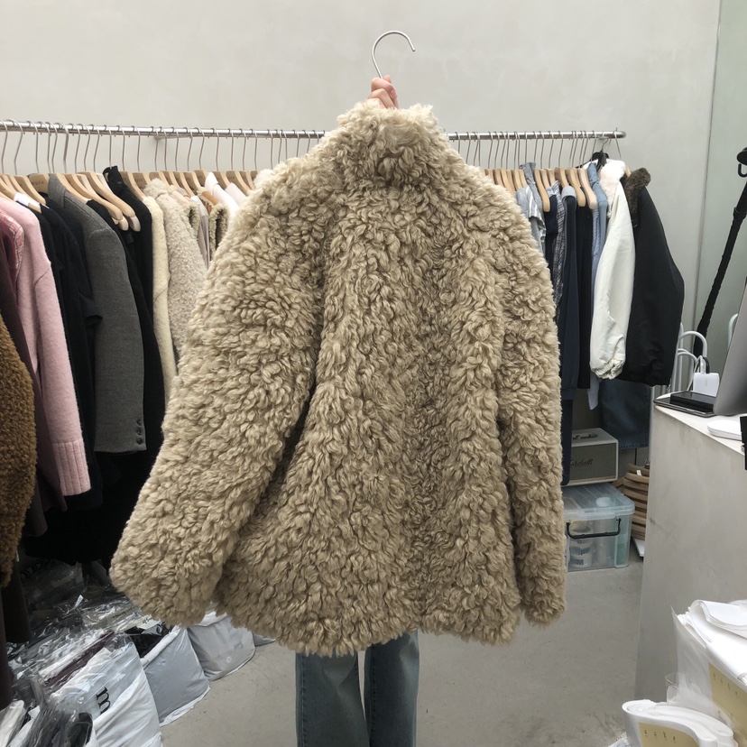 MURR韓國代購㊣女士新款人氣休閑推薦25秋冬時尚真品短款大衣MURR短款大衣