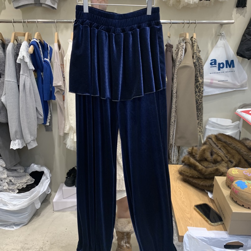 J PEAK/BY FLOW韓國直郵㊣女裝新品熱賣職業25秋冬裙褲荷葉邊J PEAK裙褲圖色1