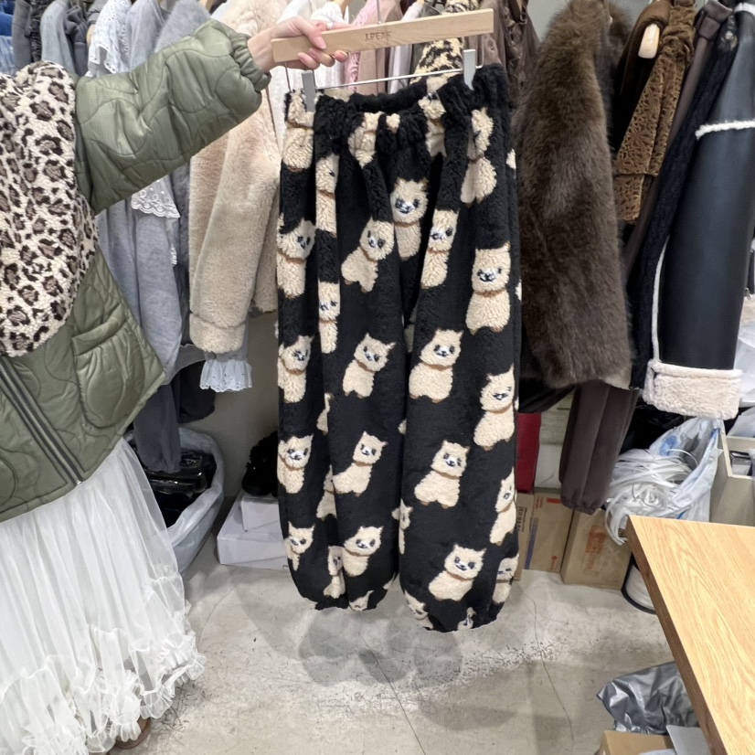 J PEAK/BY FLOW韓國代購㊣女裝新品熱賣職業休閑褲羊駝毛J PEAK休閑褲圖色1