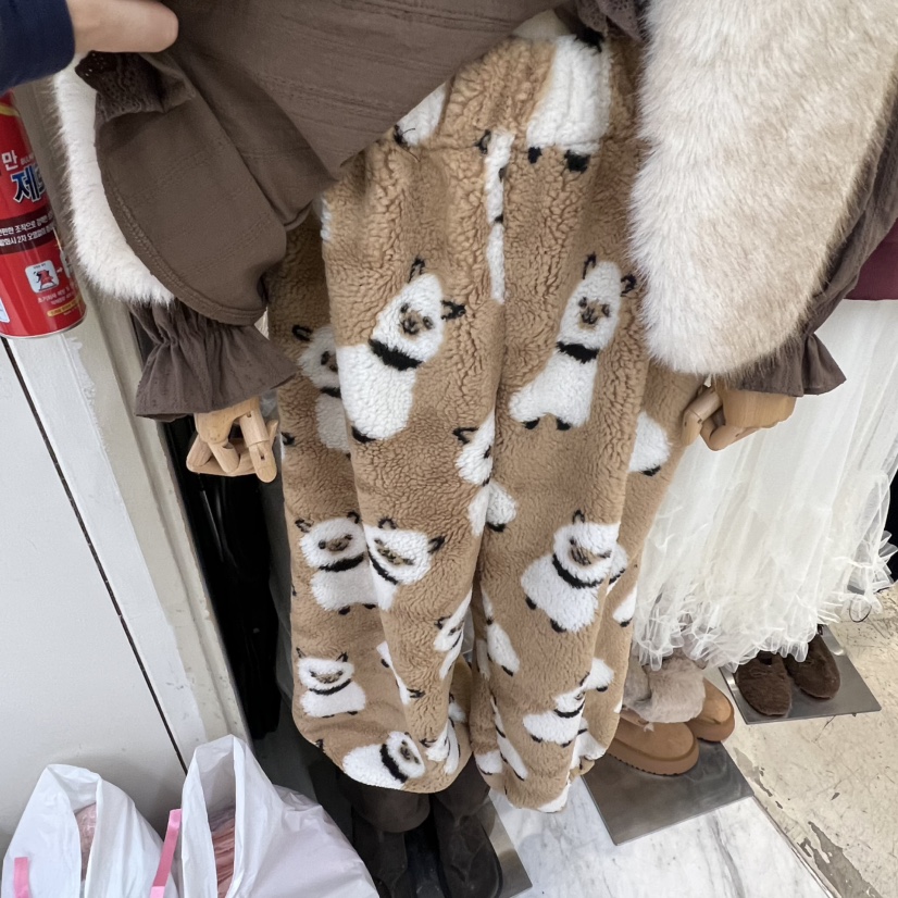 J PEAK/BY FLOW韓國代購㊣女裝新品熱賣職業休閑褲羊駝毛J PEAK休閑褲圖色2