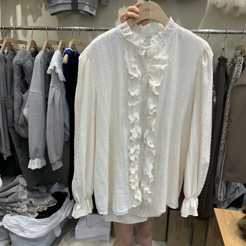 J PEAK/BY FLOW東大門㊣代購女士新品真品襯衫蕾絲衫蕾絲J PEAK襯衫/蕾絲衫圖色1