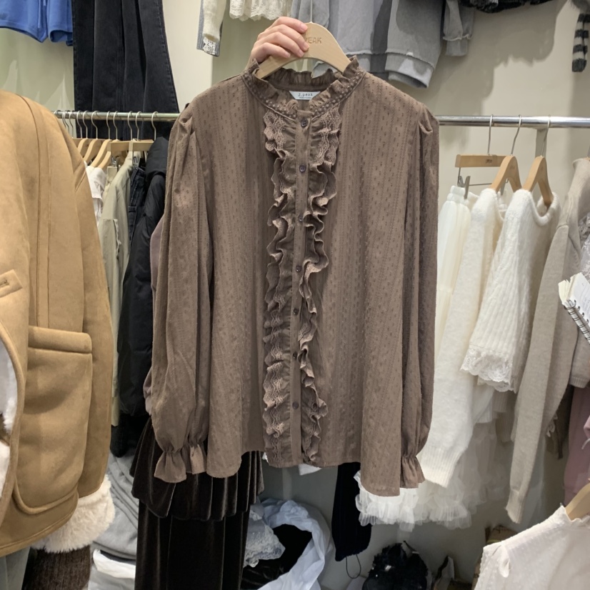 J PEAK/BY FLOW東大門㊣代購女士新品真品襯衫蕾絲衫蕾絲J PEAK襯衫/蕾絲衫圖色2