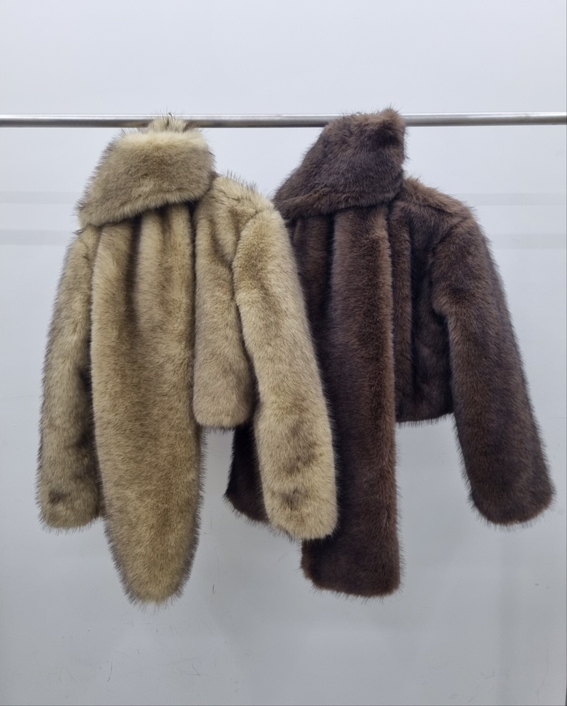 VERANDA韓國直郵㊣女裝新款推薦時尚休閑人氣熱賣短款大衣圍巾VERANDA短款大衣