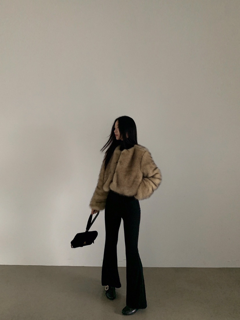 VERANDA韓國直郵㊣女裝新款推薦時尚休閑人氣熱賣短款大衣圍巾VERANDA短款大衣