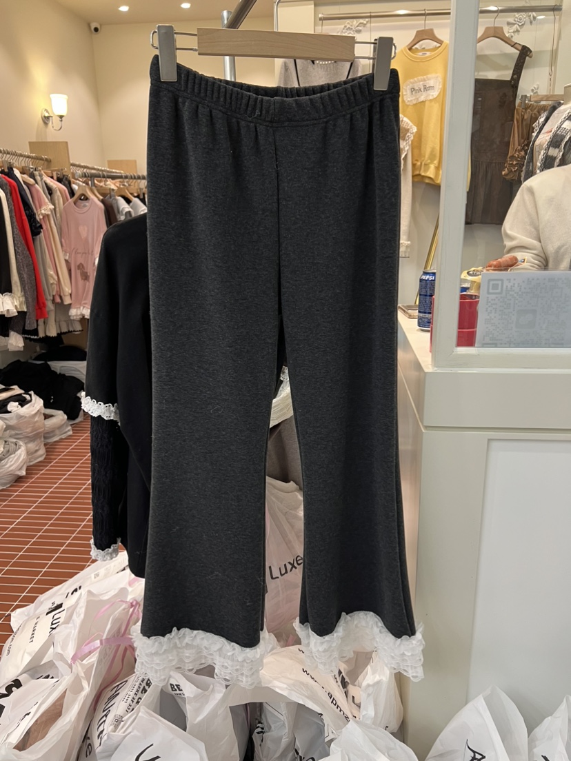 BE&amp;BE東大門㊣代購女士新款熱賣職業時尚休閑褲皮褲貂皮BE&be休閑褲圖色1