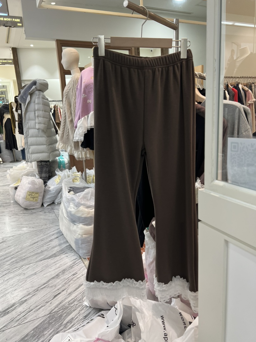 BE&amp;BE東大門㊣代購女士新款熱賣職業時尚休閑褲皮褲貂皮BE&be休閑褲圖色4