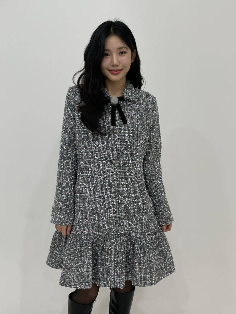 NAPKIN東大門㊣直郵女士新品時尚熱賣25秋冬人氣休閑連衣裙NAPKIN連衣裙圖色1