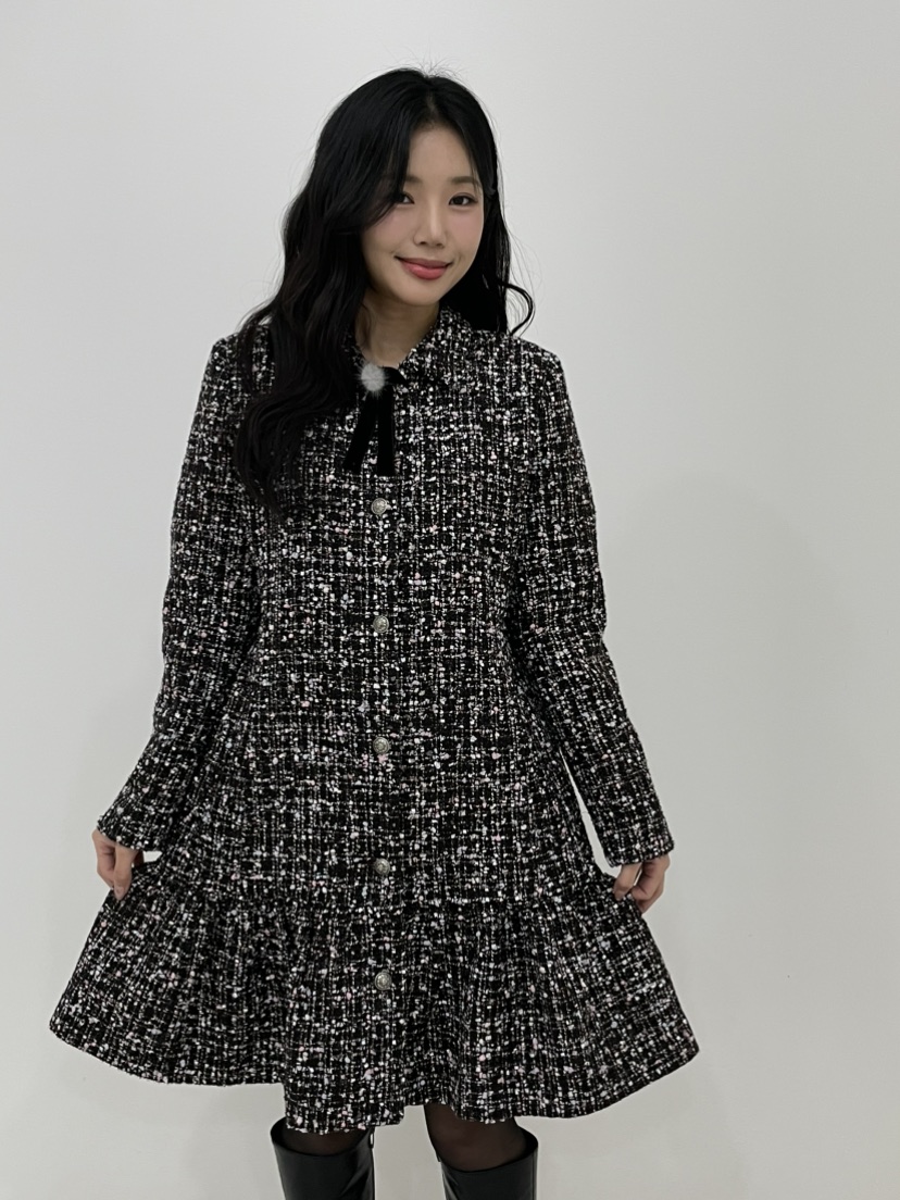 NAPKIN東大門㊣直郵女士新品時尚熱賣25秋冬人氣休閑連衣裙NAPKIN連衣裙圖色2