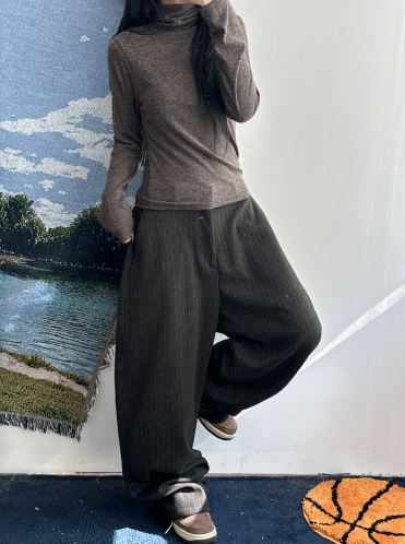 KALEIDOSCOPE東大門㊣實拍女裝新款人氣休閑褲男女同款條紋KALEIDOSCOPE休閑褲