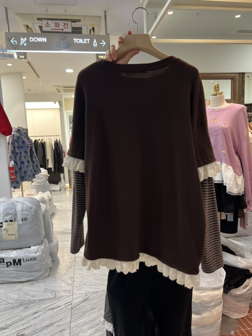 BE&amp;BE東大門㊣代購女士新品熱賣職業時尚推薦人氣長袖T恤BE&be長袖T恤