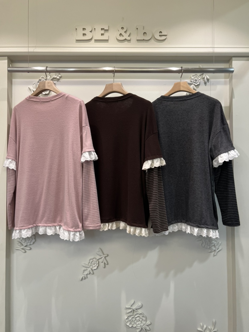 BE&amp;BE東大門㊣代購女士新品熱賣職業時尚推薦人氣長袖T恤BE&be長袖T恤