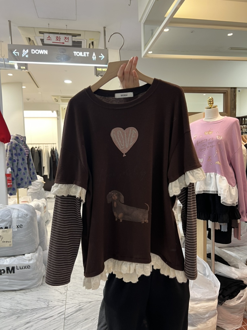 BE&amp;BE東大門㊣代購女士新品熱賣職業時尚推薦人氣長袖T恤BE&be長袖T恤圖色3