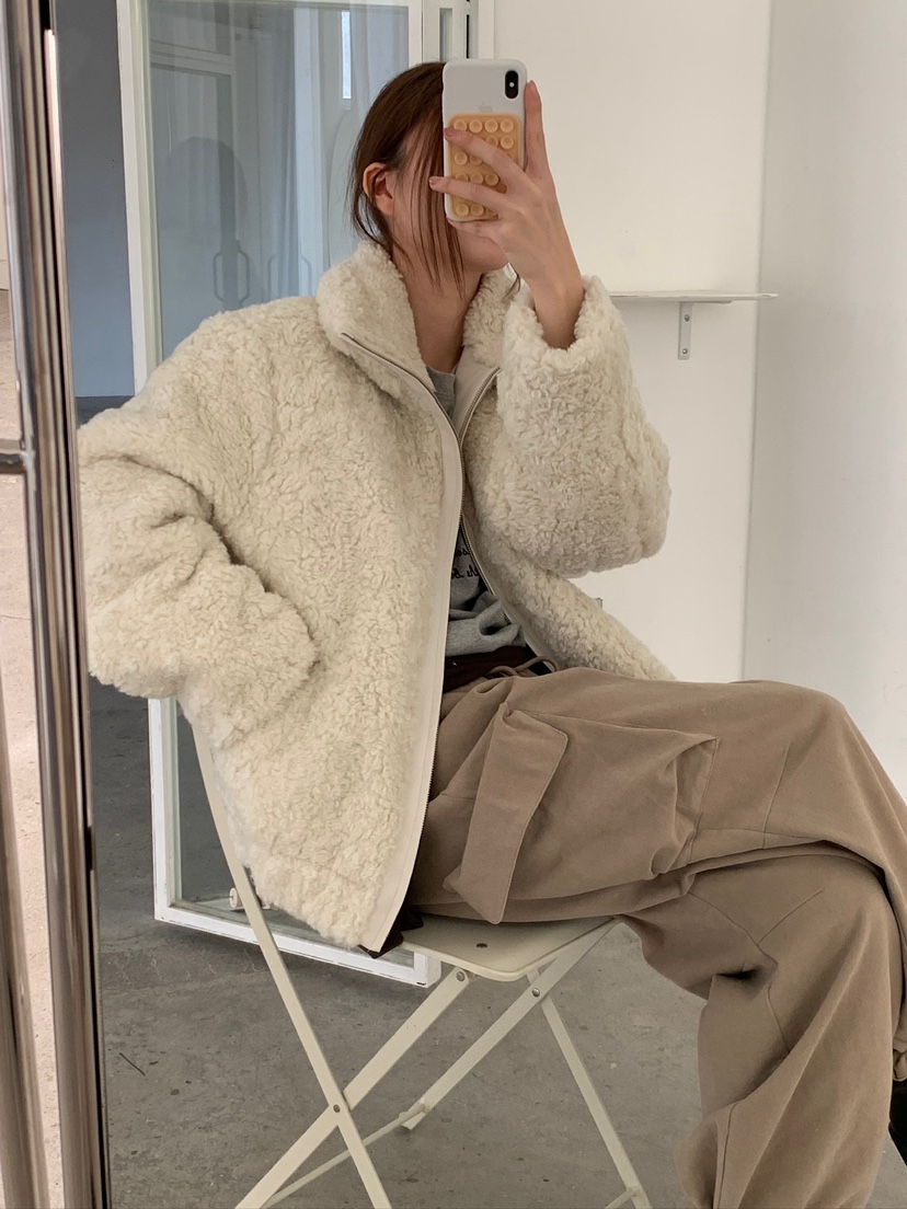 UNBOUND韓國直郵㊣女士新品熱賣人氣時尚25秋冬休閑短款大衣UNBOUND短款大衣