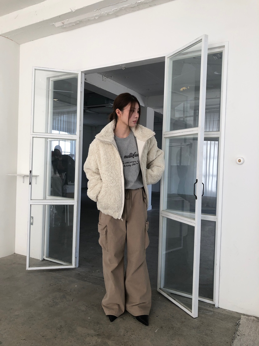 UNBOUND韓國直郵㊣女士新品熱賣人氣時尚25秋冬休閑短款大衣UNBOUND短款大衣