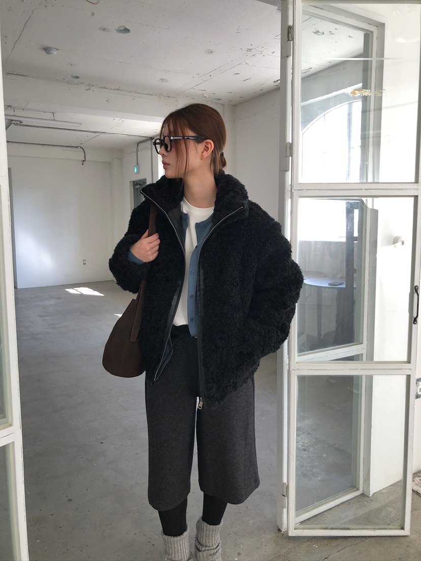 UNBOUND韓國直郵㊣女士新品熱賣人氣時尚25秋冬休閑短款大衣UNBOUND短款大衣