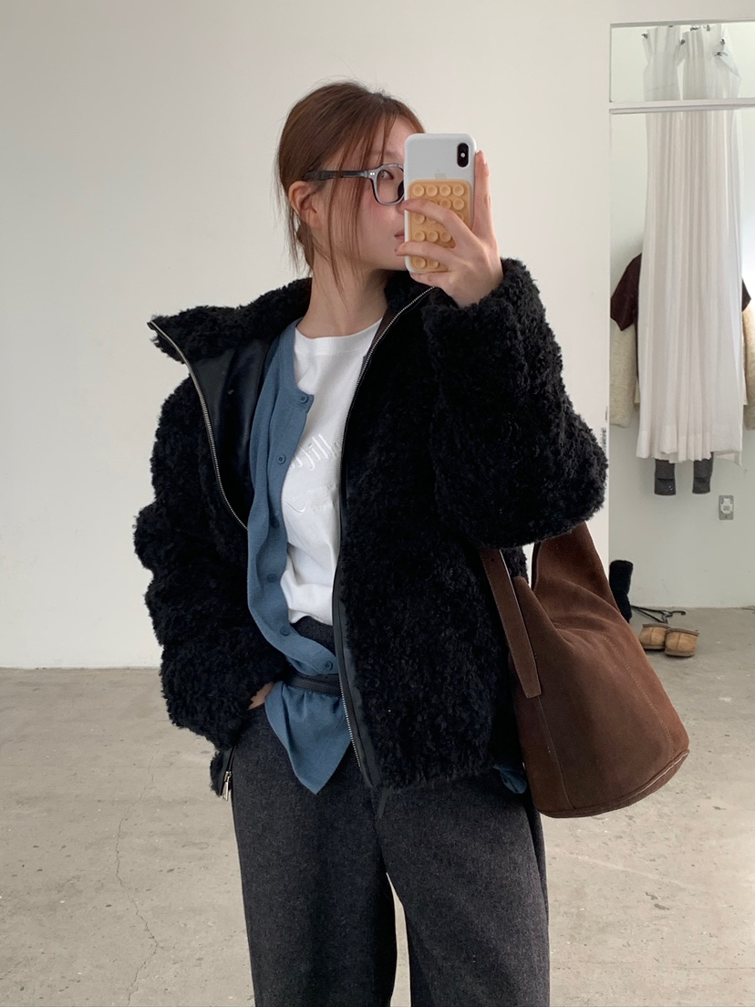 UNBOUND韓國直郵㊣女士新品熱賣人氣時尚25秋冬休閑短款大衣UNBOUND短款大衣