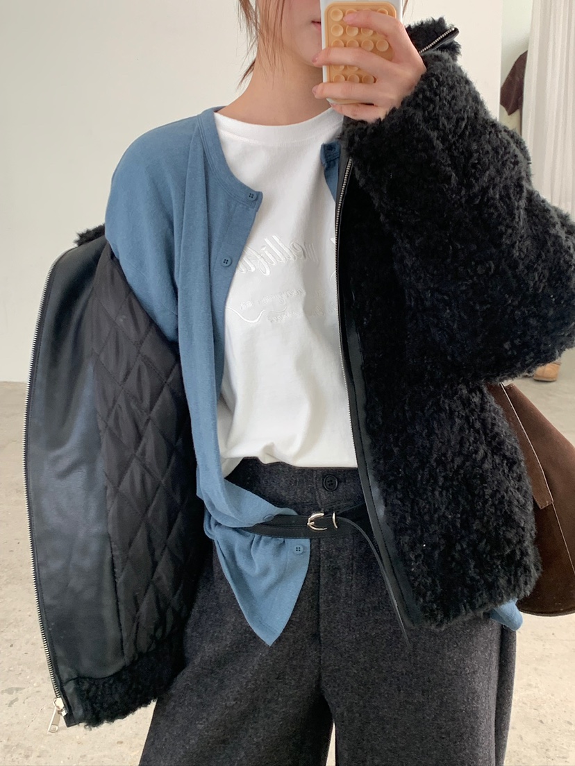 UNBOUND韓國直郵㊣女士新品熱賣人氣時尚25秋冬休閑短款大衣UNBOUND短款大衣