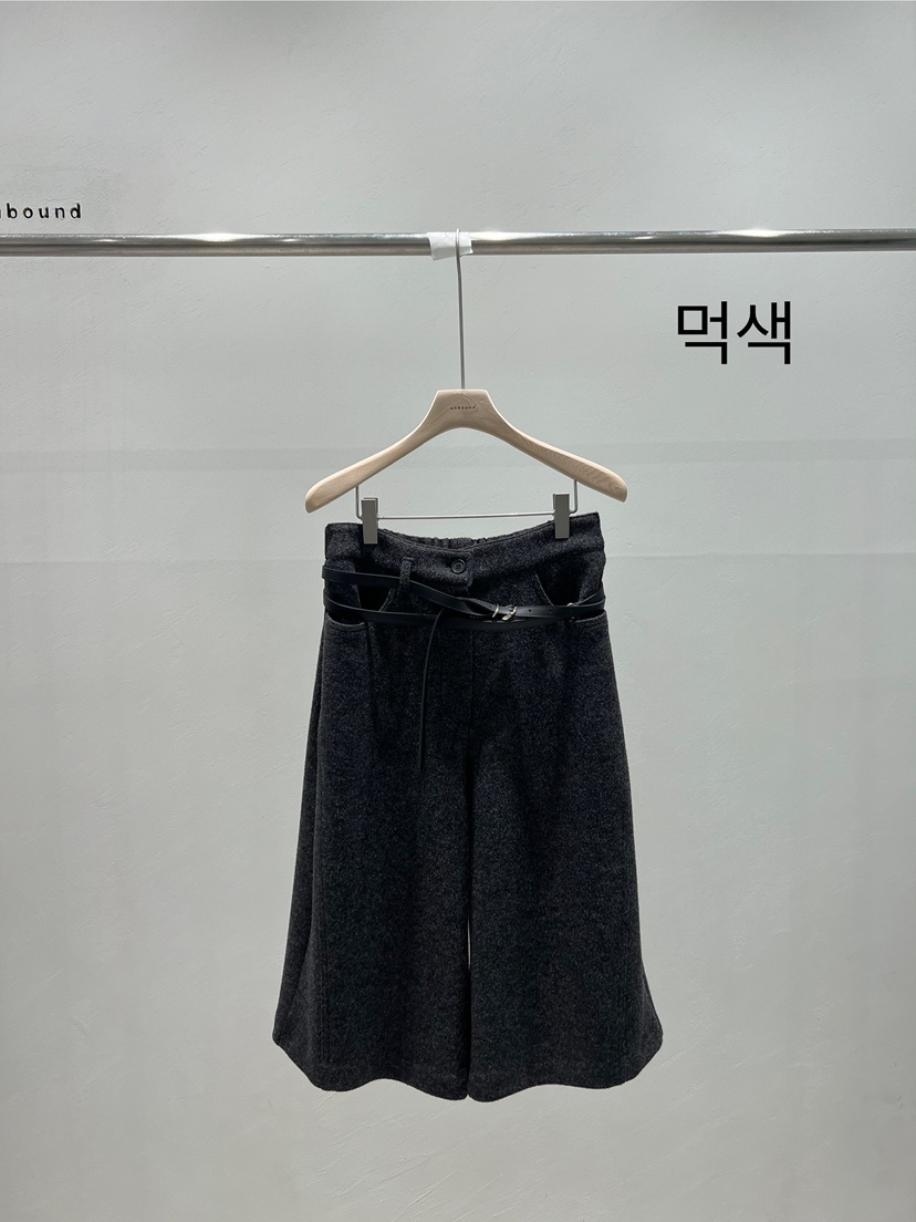 UNBOUND東大門㊣代購女裝新款職業休閑熱賣推薦短褲不含腰帶UNBOUND短褲圖色2