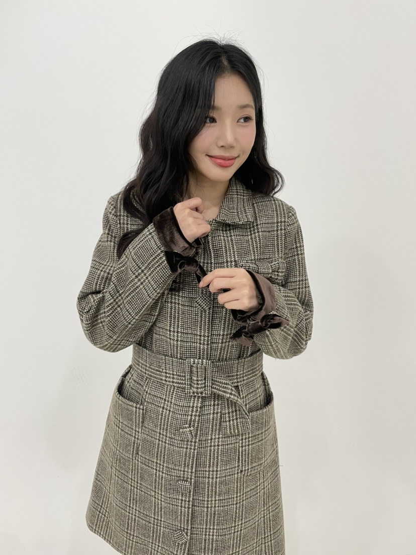 NAPKIN東大門㊣直郵女士新款25秋冬人氣休閑推薦連衣裙含腰帶NAPKIN連衣裙