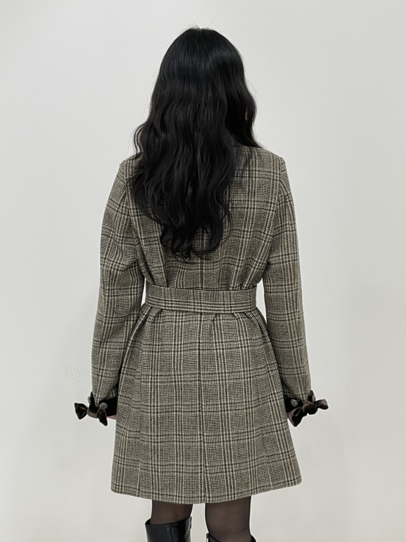 NAPKIN東大門㊣直郵女士新款25秋冬人氣休閑推薦連衣裙含腰帶NAPKIN連衣裙