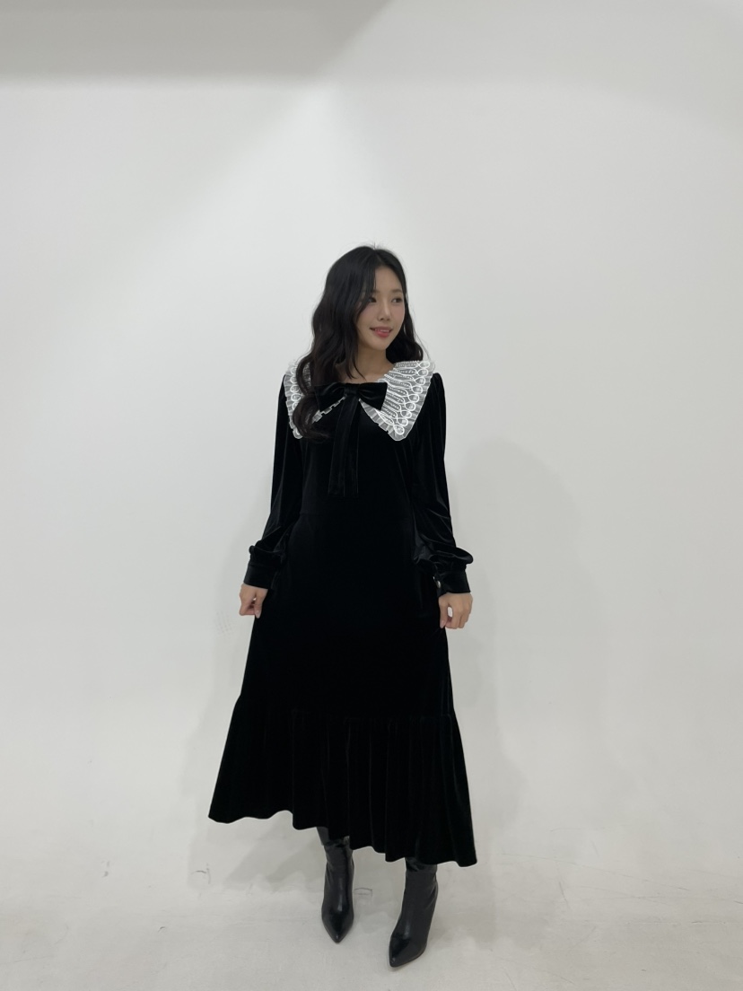 NAPKIN東大門㊣直郵女裝新品人氣推薦休閑熱賣25秋冬連衣裙NAPKIN連衣裙圖色2