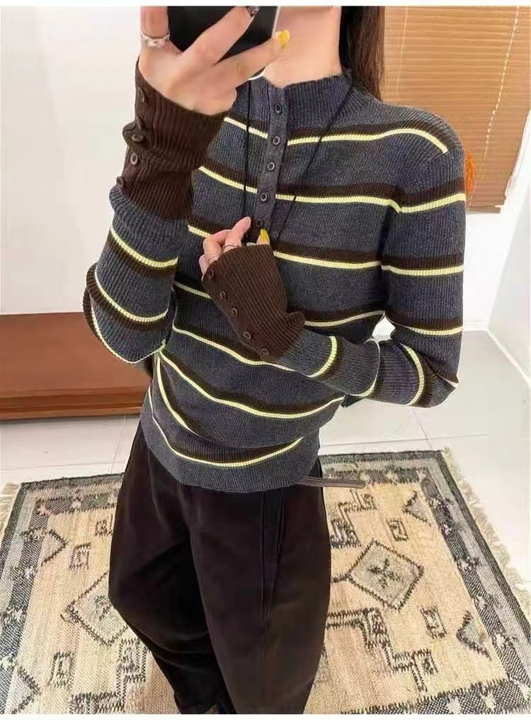 SYMBOL韓國代購㊣女裝新品人氣職業熱賣推薦時尚25秋冬針織衫SYMBOL針織衫圖色2