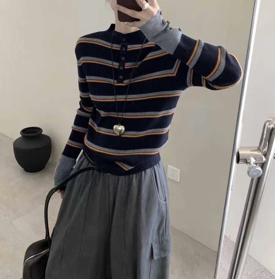 SYMBOL韓國代購㊣女裝新品人氣職業熱賣推薦時尚25秋冬針織衫SYMBOL針織衫圖色3