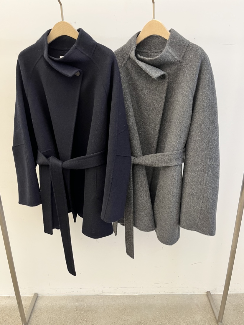 DARAK東大門㊣實拍女士新品熱賣人氣職業休閑中長款大衣含腰帶DARAK中長款大衣