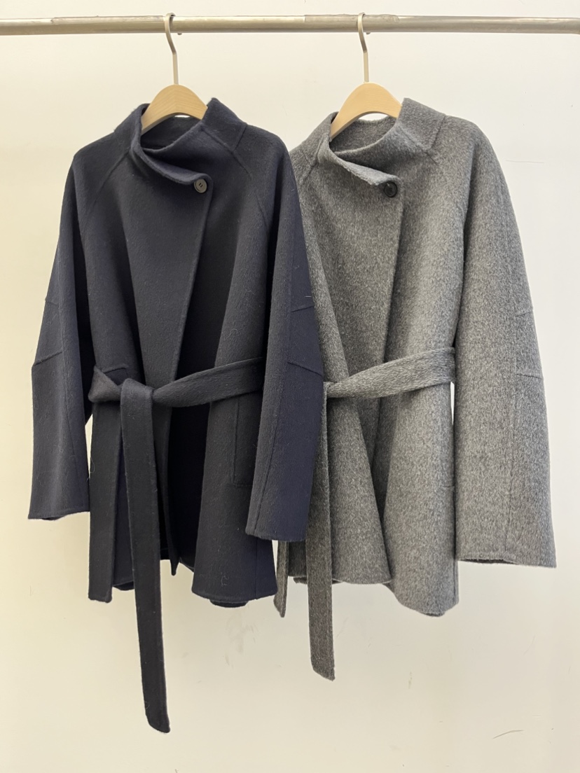 DARAK東大門㊣實拍女士新品熱賣人氣職業休閑中長款大衣含腰帶DARAK中長款大衣