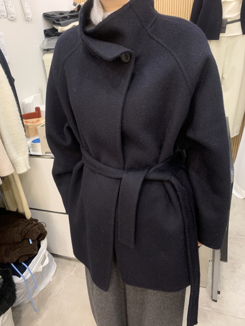 DARAK東大門㊣實拍女士新品熱賣人氣職業休閑中長款大衣含腰帶DARAK中長款大衣