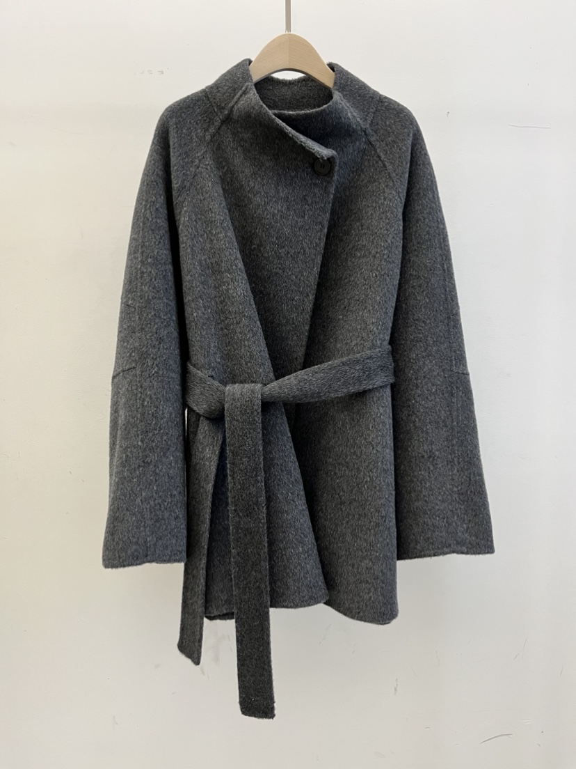 DARAK東大門㊣實拍女士新品熱賣人氣職業休閑中長款大衣含腰帶DARAK中長款大衣圖色1