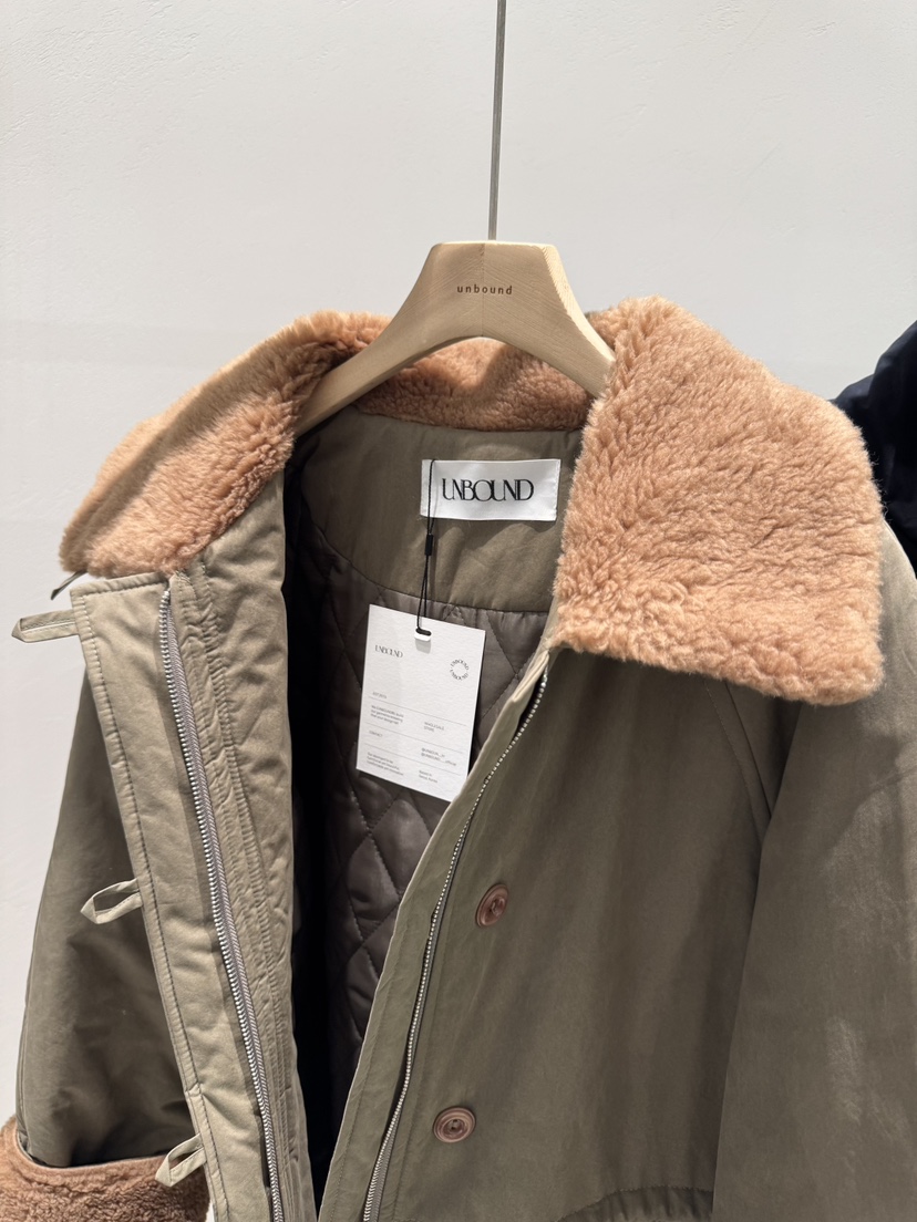 UNBOUND韓國直郵㊣女裝新品職業人氣推薦時尚熱賣中長款大衣UNBOUND中長款大衣