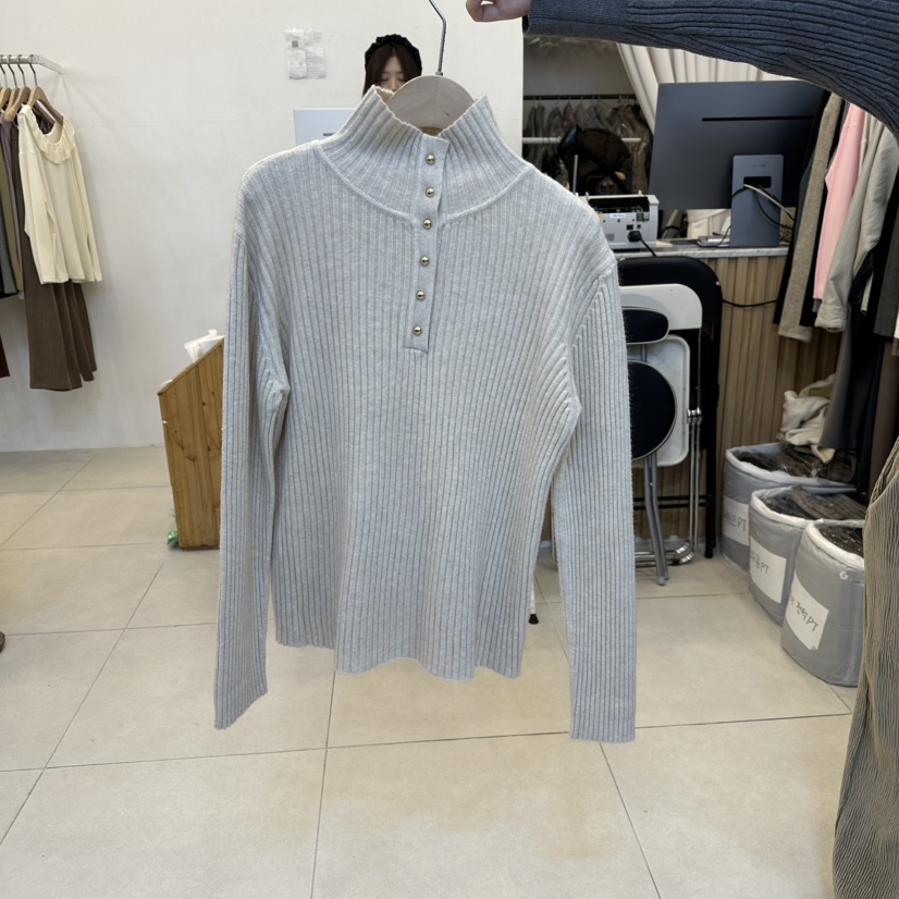 FUNNY POWDER東大門㊣實拍女裝新品休閑推薦人氣25秋冬針織衫THE FUNNY針織衫圖色2